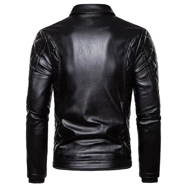 Thiago™ | Brown Aviator Jacket with Black Fur Collar