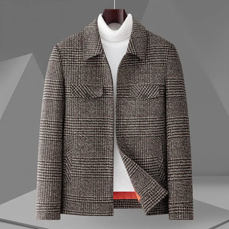 Hudson Plaid Short Coat