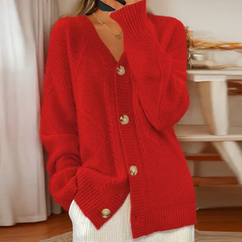 Eloisa | Textured Cable Cardigan