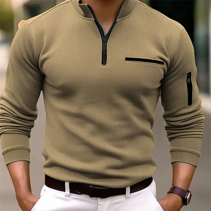 Xander | Casual Zip-Up Sweater