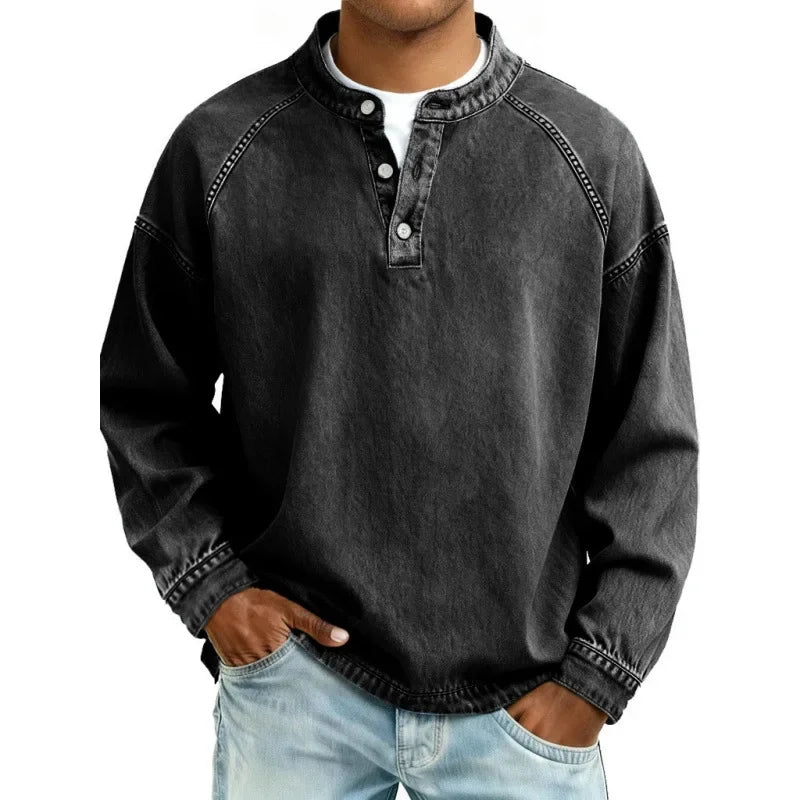 Laren | Soft-Touch Vintage Button-Down Shirt