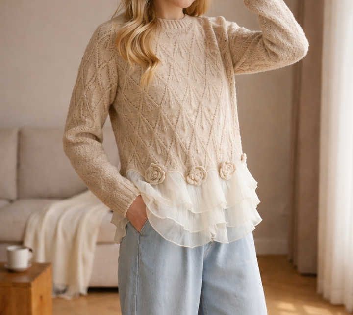 Taylor | Elegant Ruffle Cardigan