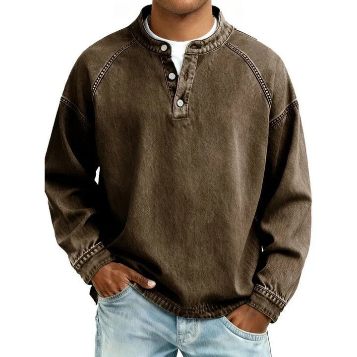 Laren | Soft-Touch Vintage Button-Down Shirt