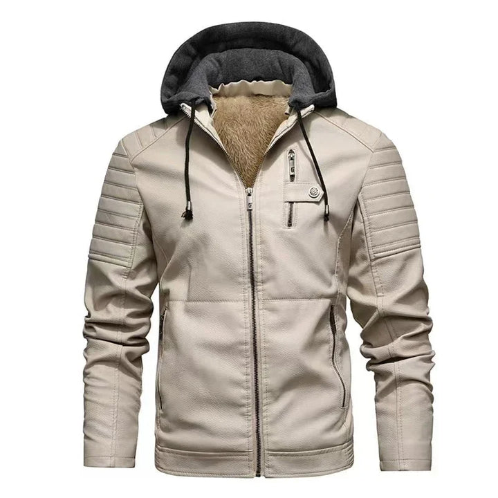 Enzo™ | Biker Jacket with Removable Hood