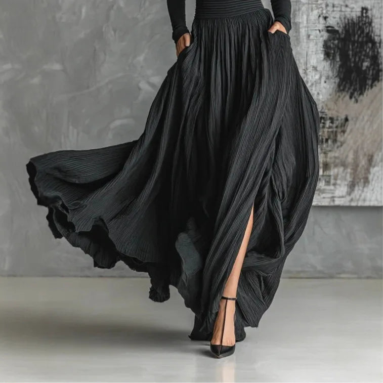 Cerynn | High Waist Maxi Skirt Plus Shirt