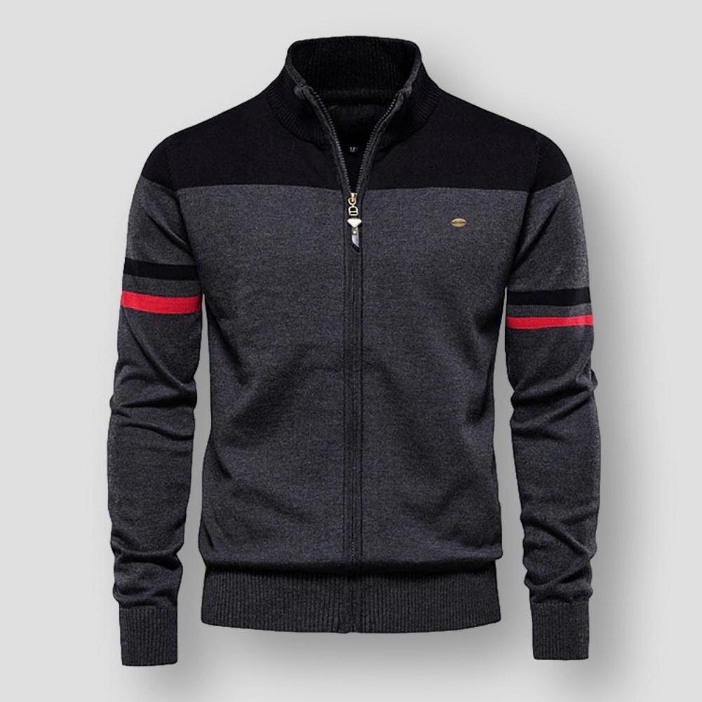 ATLAS - Retro Striped Bomber Jacket