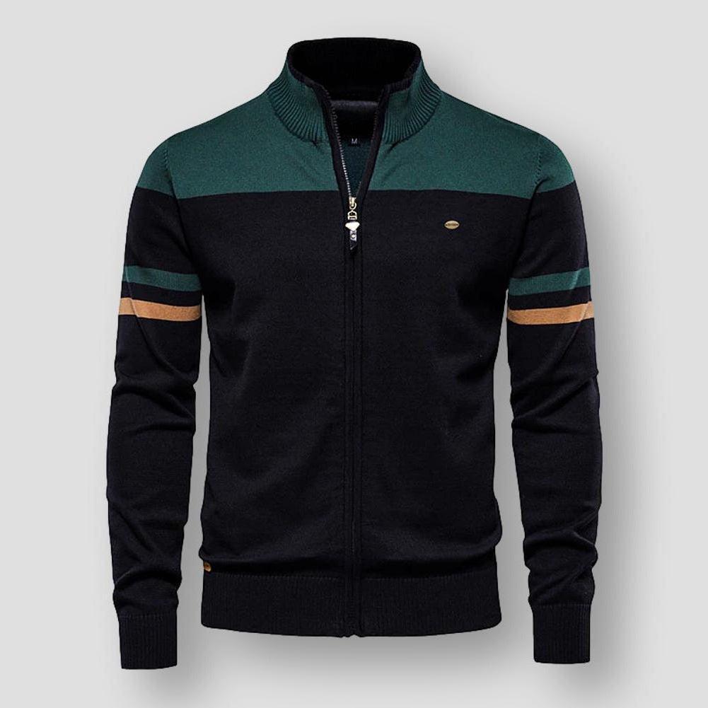 ATLAS - Retro Striped Bomber Jacket