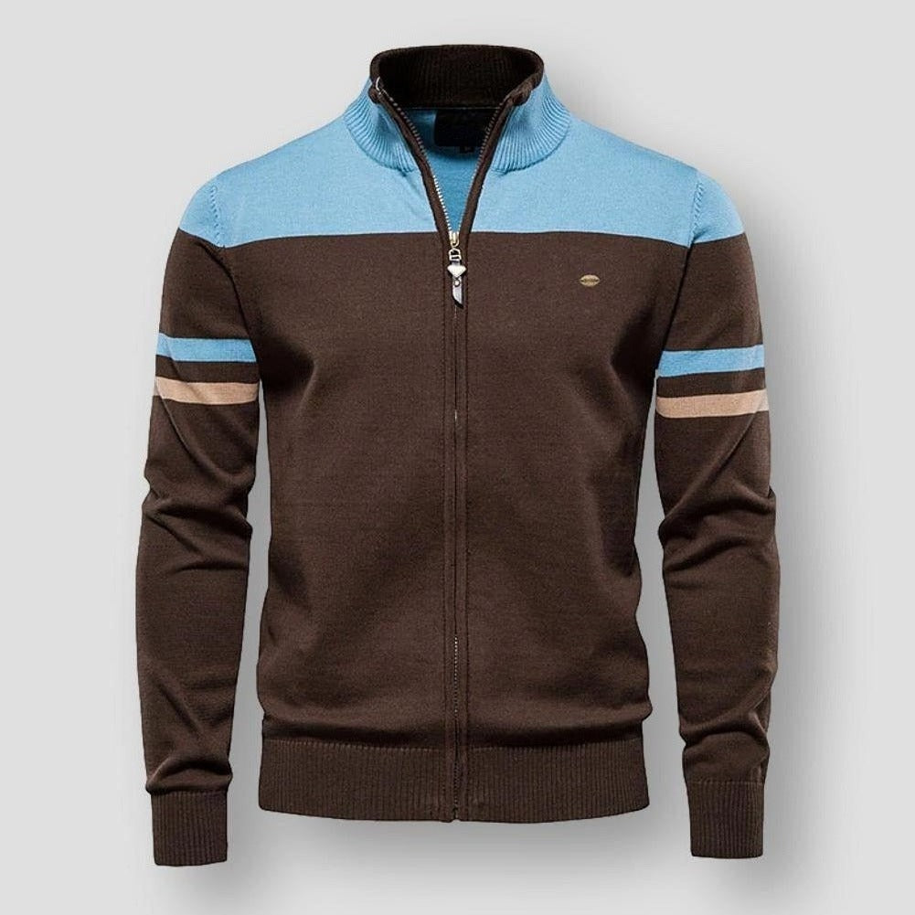 ATLAS - Retro Striped Bomber Jacket
