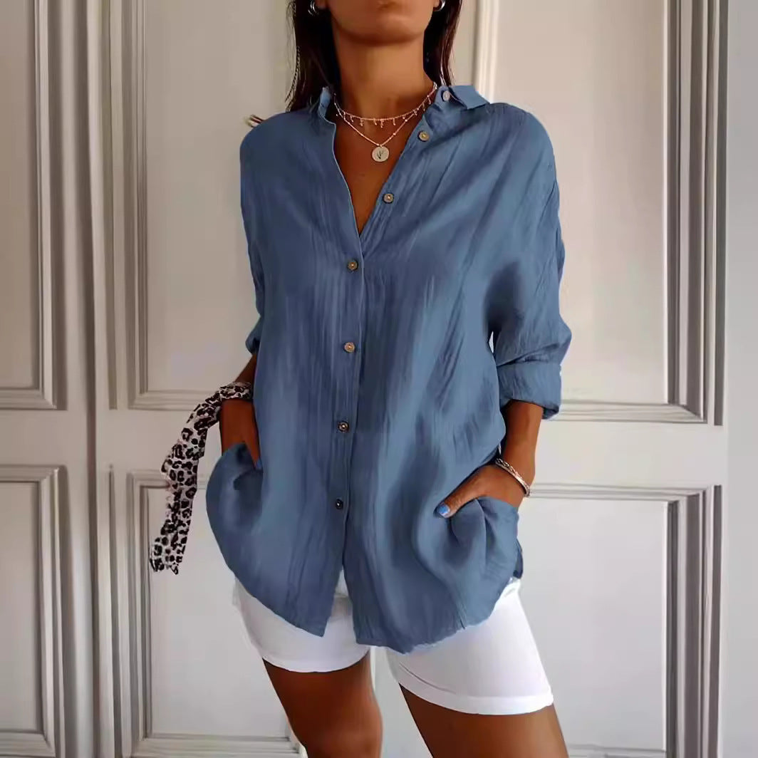 Verona | Pleated Button-Front Shirt