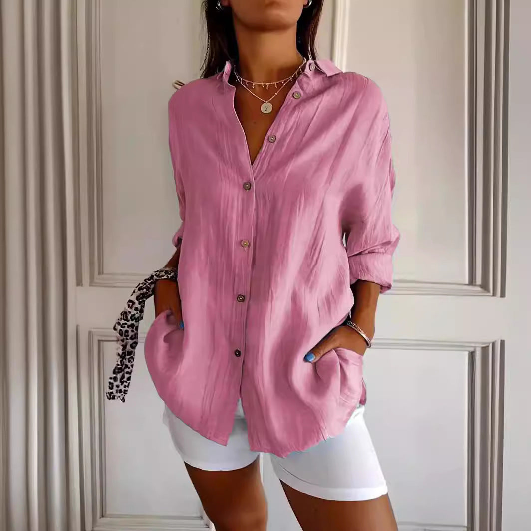 Verona | Pleated Button-Front Shirt