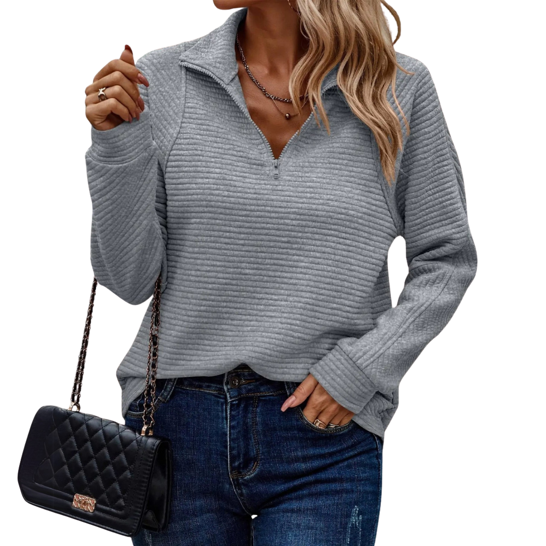 Suzanne | Half-Zip Detailed Pullover