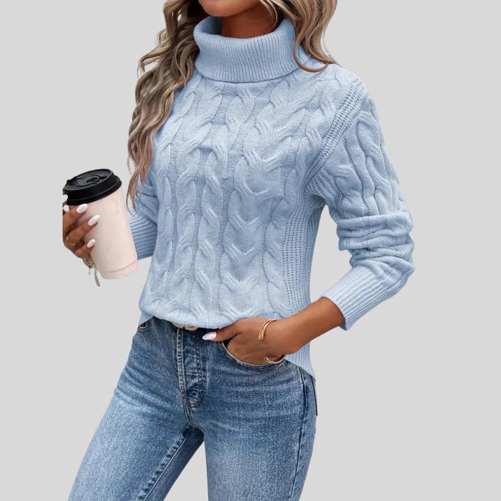 Cristina | Handcrafted Turtleneck Sweater