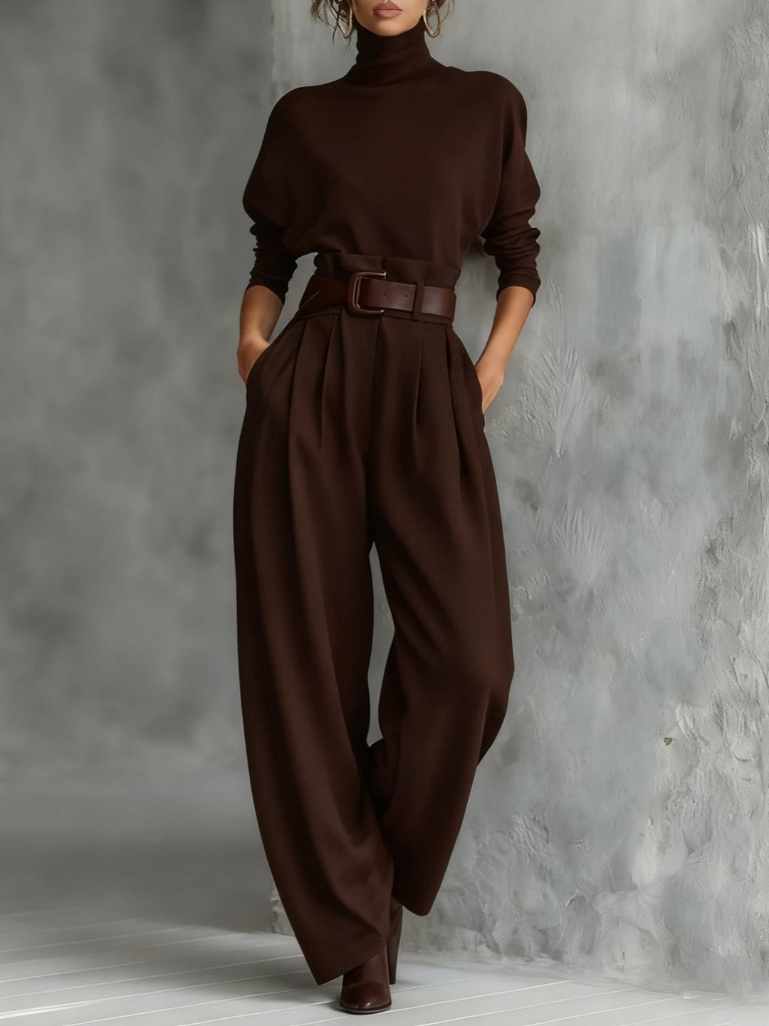 Halle | Turtleneck Two-Piece Set