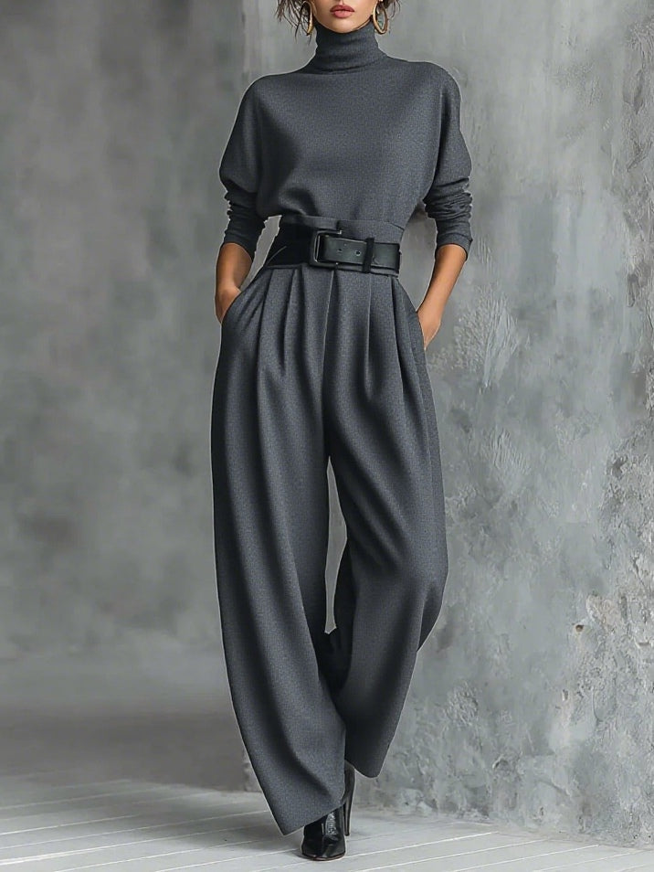 Halle | Turtleneck Two-Piece Set
