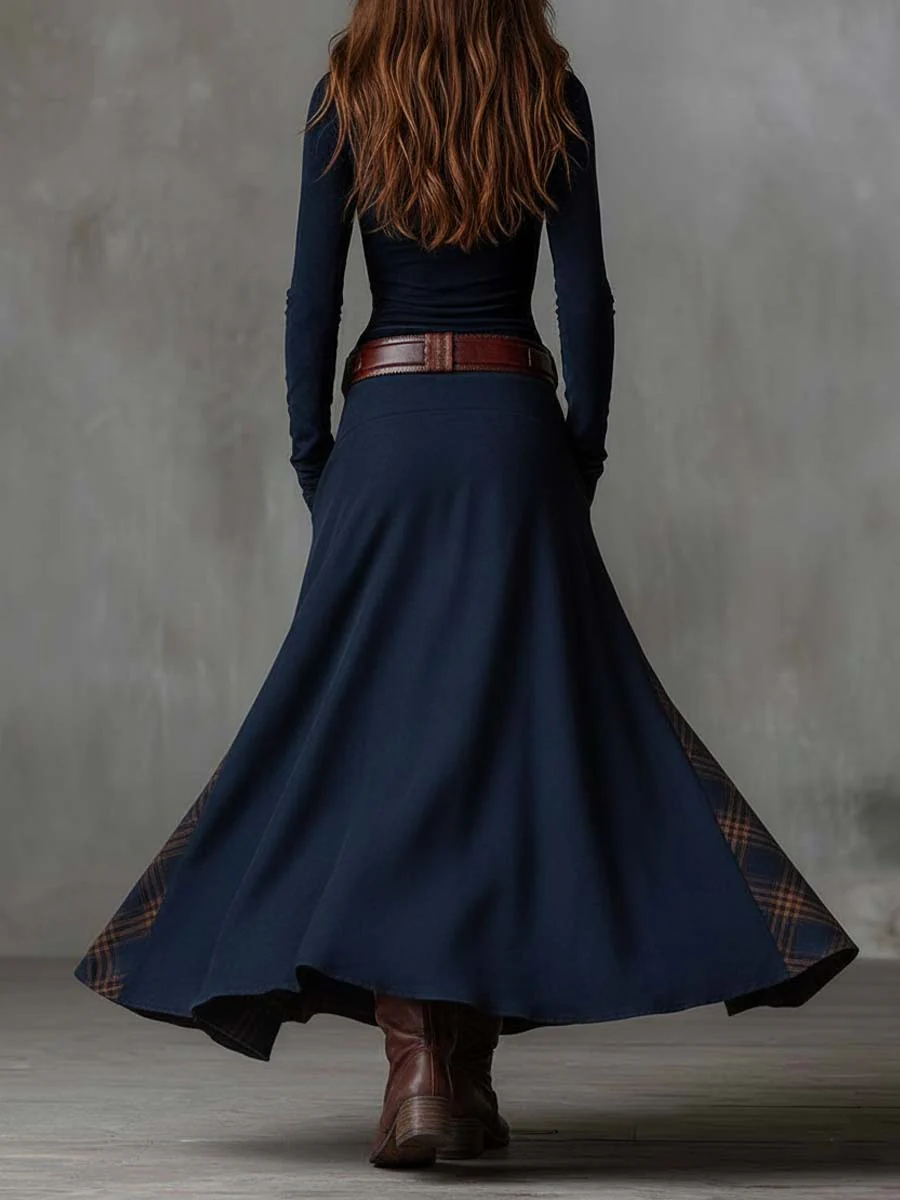 Grace | Vintage Suede Dress