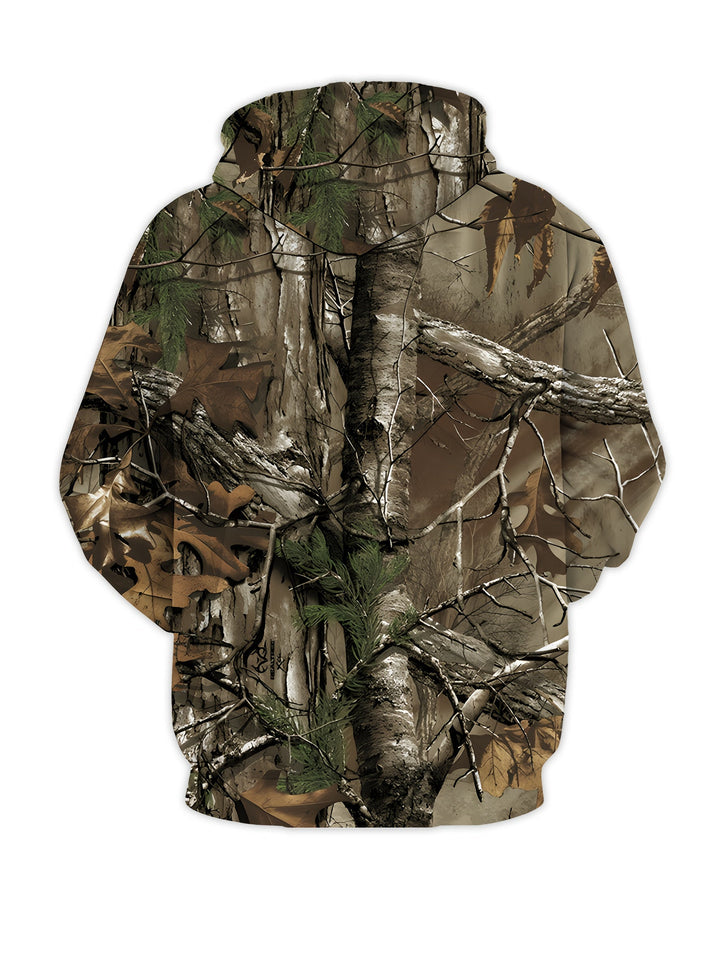 Whitaker - Branch Printed Hoodie With Zip Up