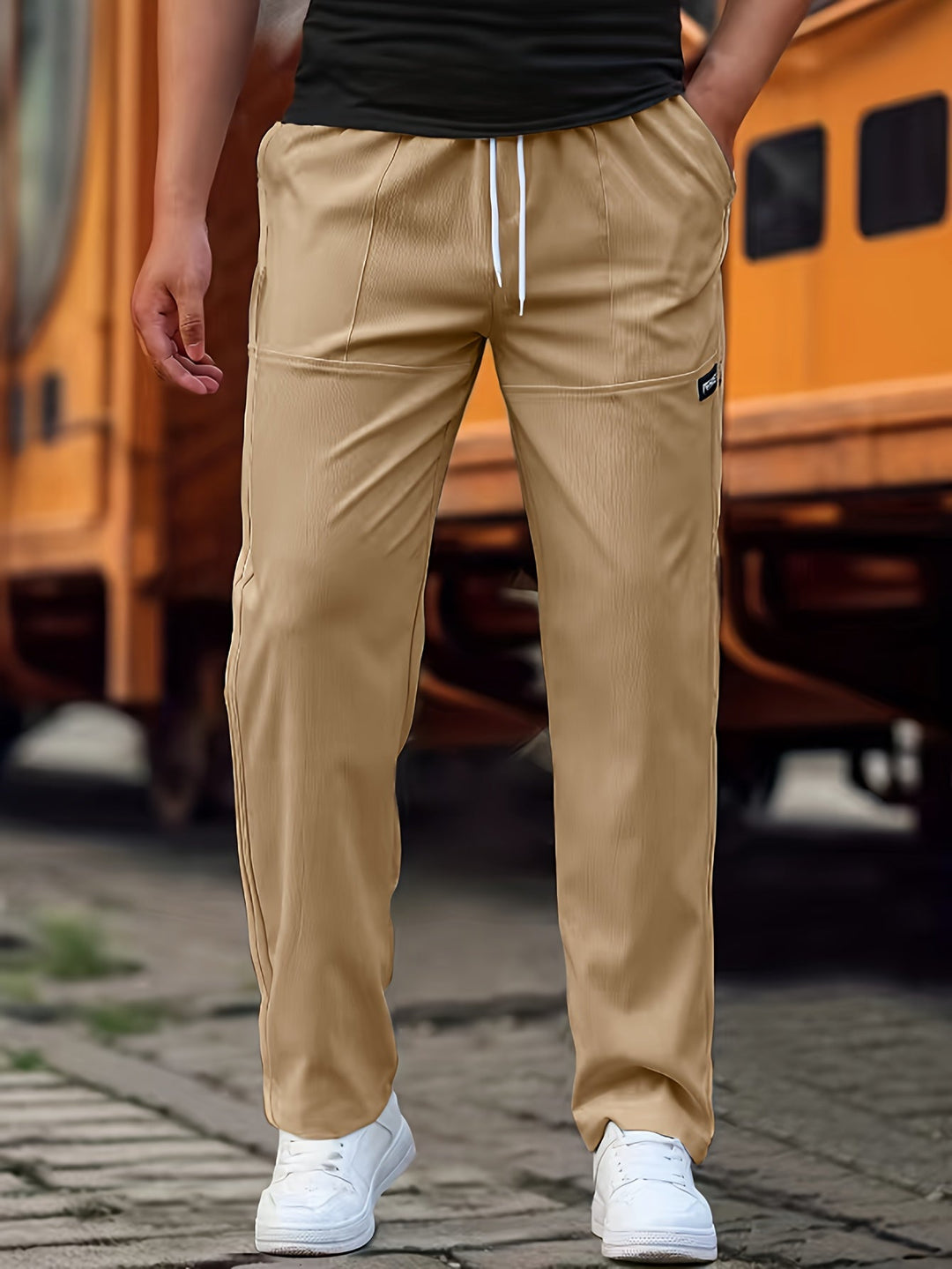 Cole | Relaxed Drawstring Tapered Pants