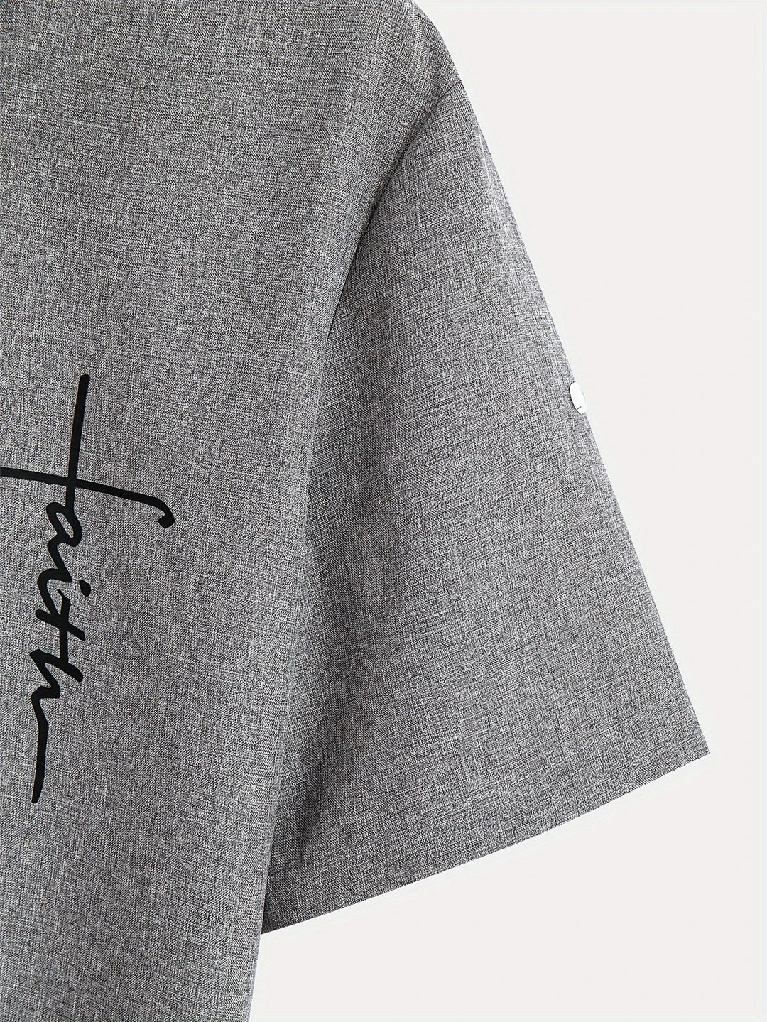Caelum | Elegant Short-Sleeve Shirt with High Collar