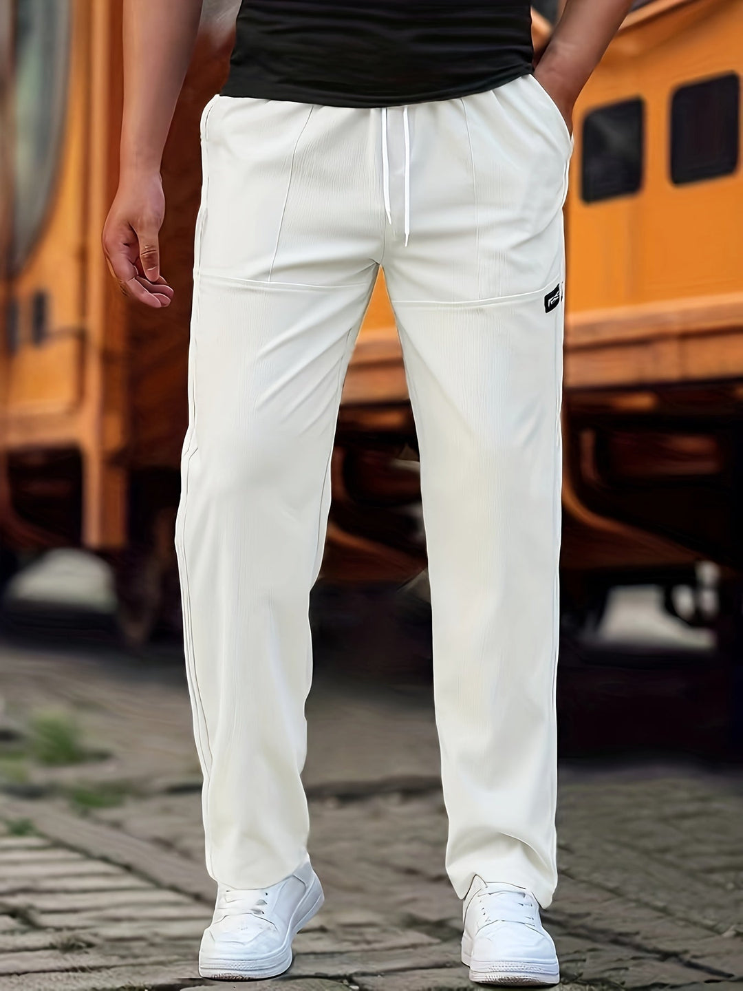Cole | Relaxed Drawstring Tapered Pants