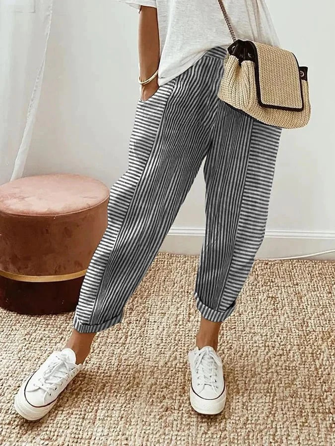 Gabriella | Elegant Striped Pants