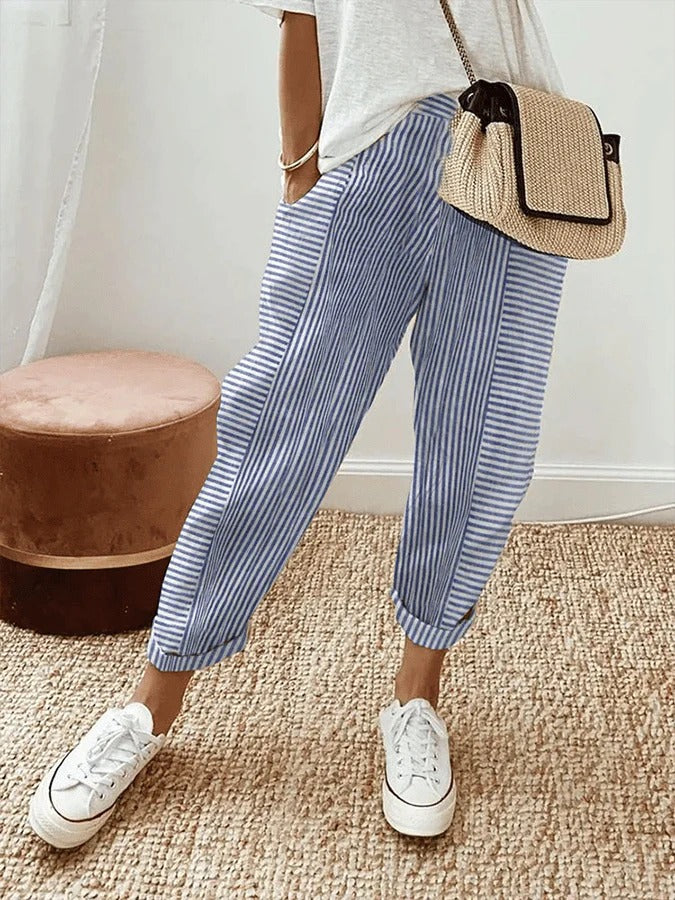 Gabriella | Elegant Striped Pants
