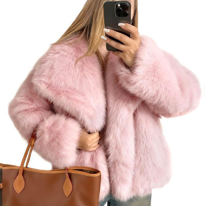 Laurence | Cropped Faux Fur Coat