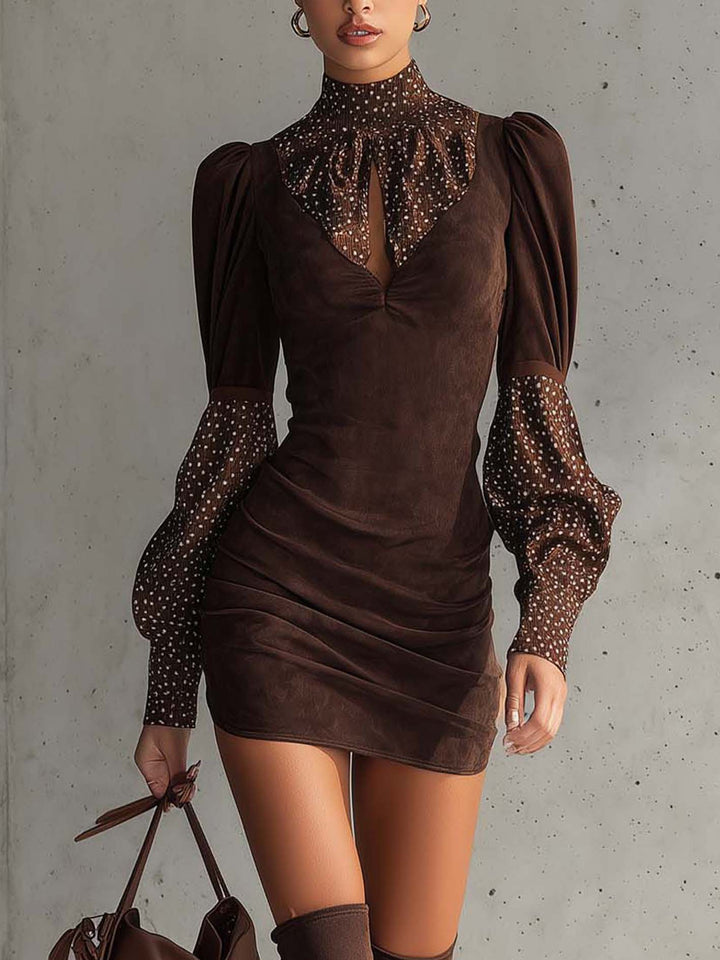 Paully | Suede Bodycon Dress