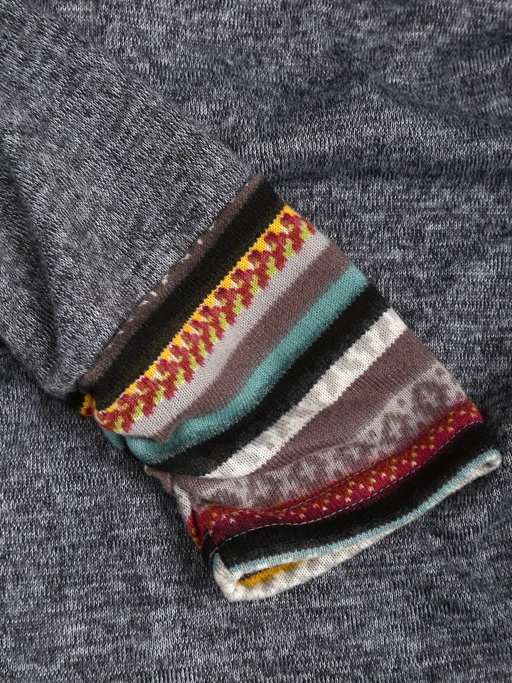 Amilene | Patterned Casual Pullover Hoodie