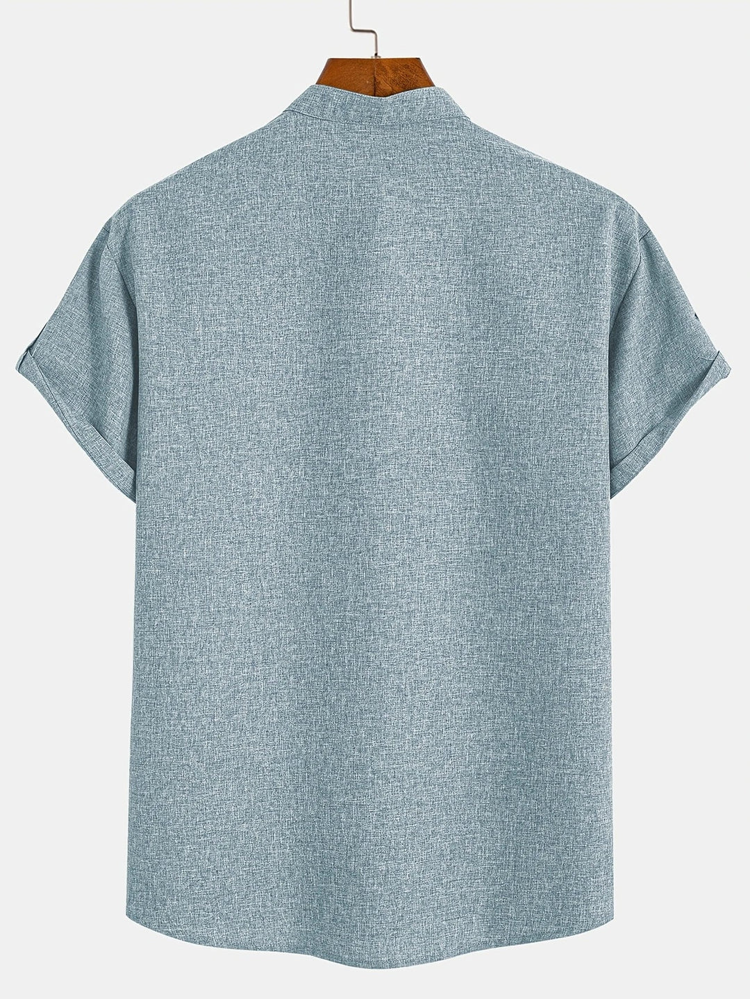 Caelum | Elegant Short-Sleeve Shirt with High Collar