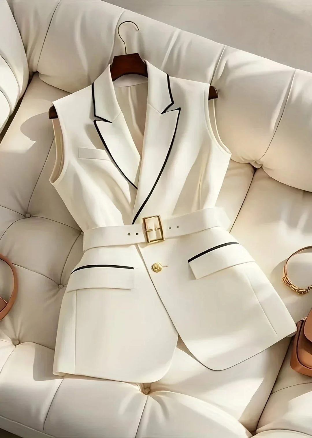Sophia | Elegant Belted Vest