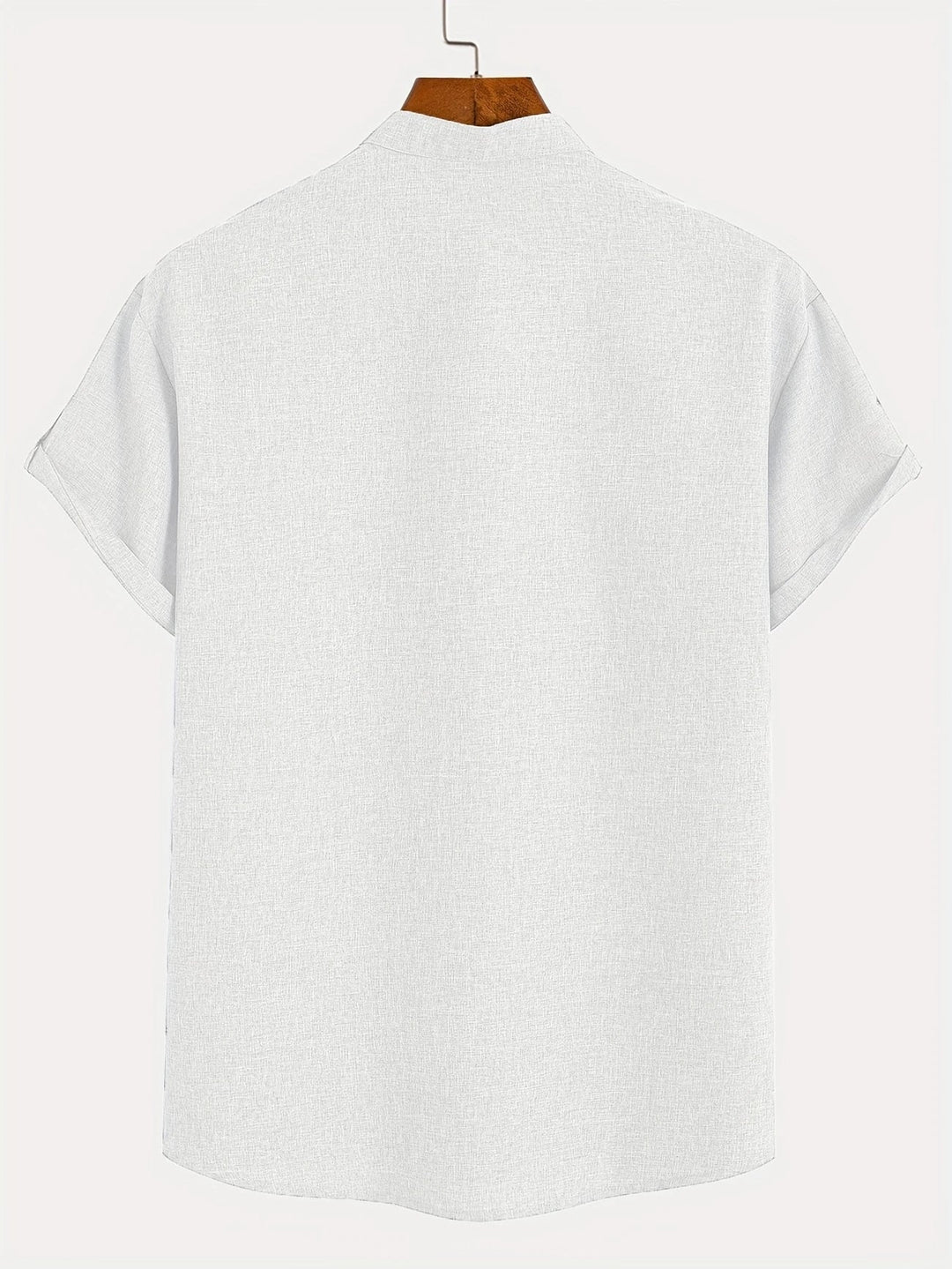 Caelum | Elegant Short-Sleeve Shirt with High Collar