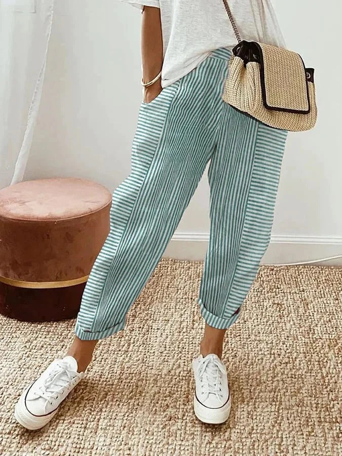 Gabriella | Elegant Striped Pants