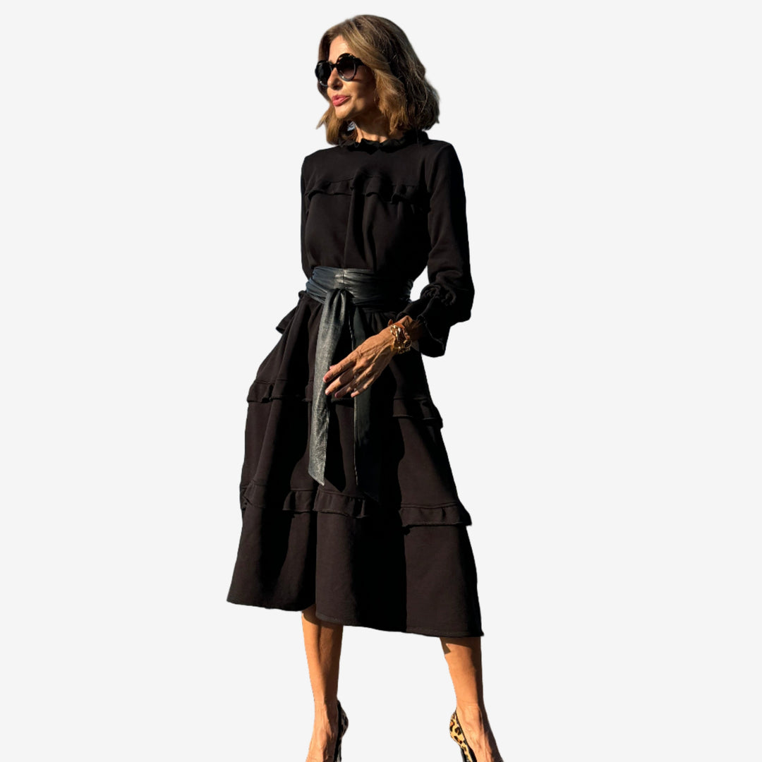 Lauren | Midi Ruffle Dress