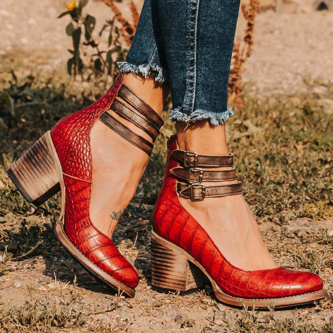 Camille | Comfort Leather Heels