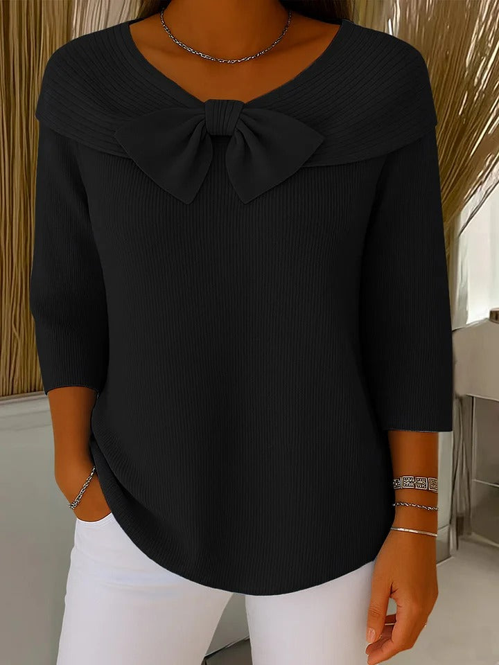 Mel | Elegant Bow-Detail Sweater
