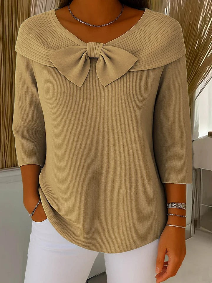 Mel | Elegant Bow-Detail Sweater