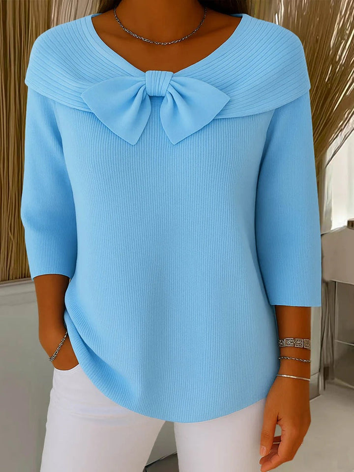 Mel | Elegant Bow-Detail Sweater