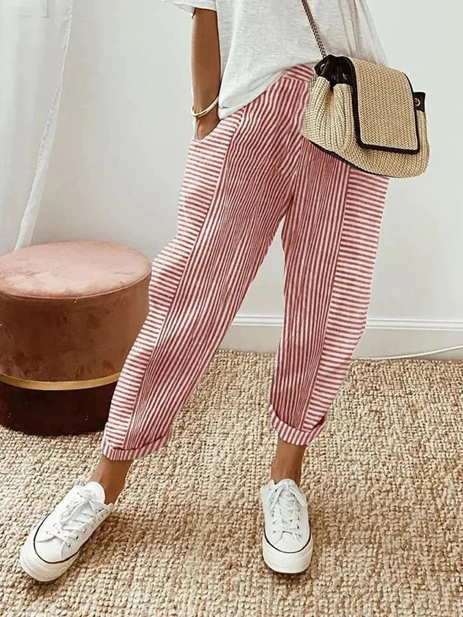 Gabriella | Elegant Striped Pants